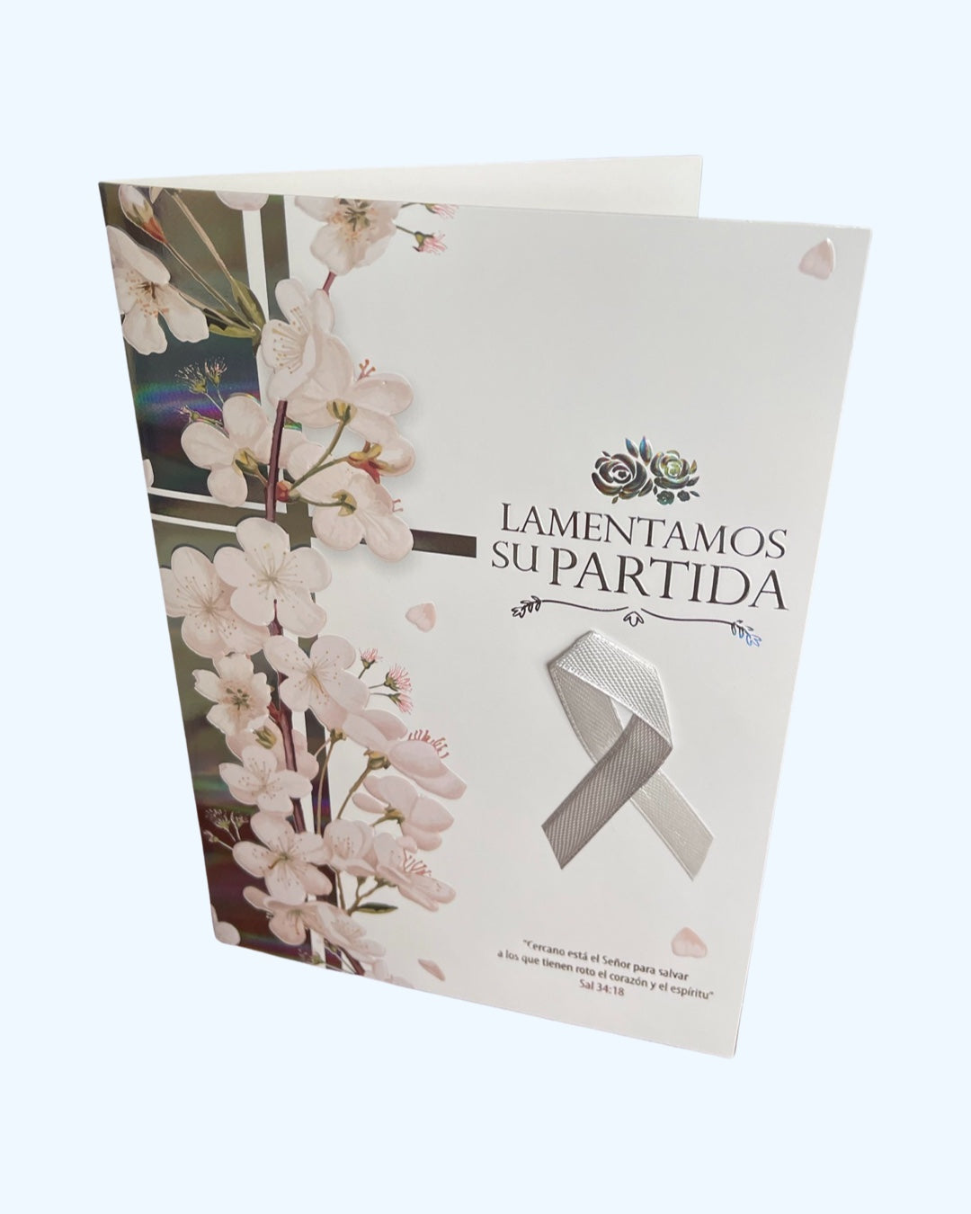 Tarjeta-Lamentamos su partida-Salmo 34: 18 (BA-E 460)