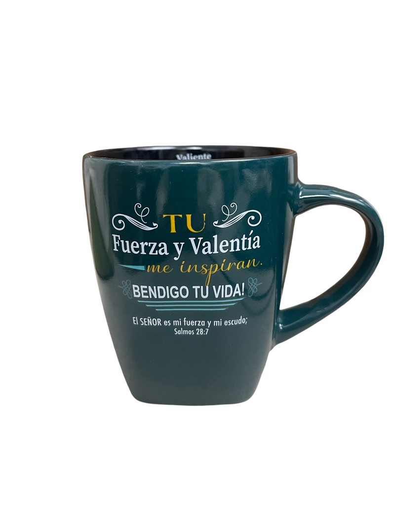 Taza Para-El Inspiración "Valiente" Salmos 28: 7