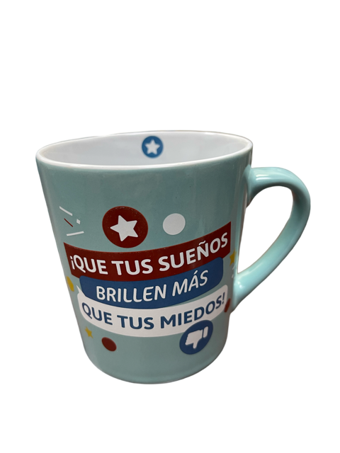 Taza Toda Ocasión con Emoticones “Que tus Sueños Brillen”