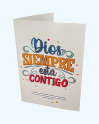 Tarjeta-Dios siempre está contigo-Deuteronomio 31: 8 ( BA-M 1549)