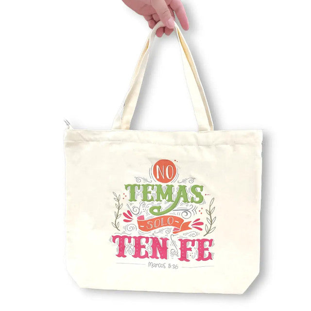 Bolso con Cierre: "No Temas Ten Fe"