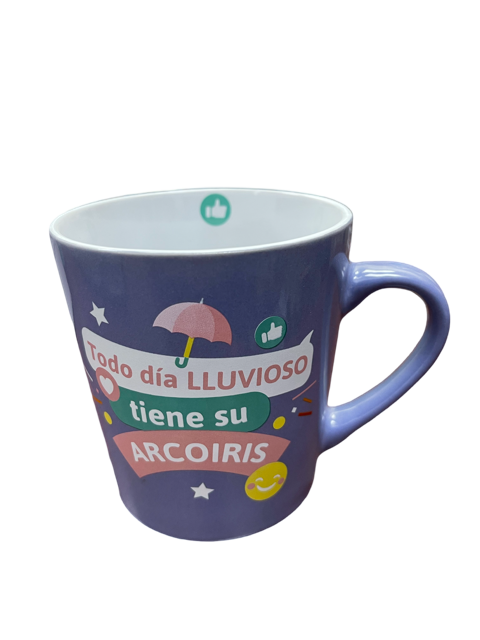 Taza Toda Ocasión con Emoticones “Lluvioso”