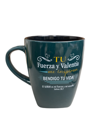 Taza Para-El Inspiración "Valiente" Salmos 28: 7