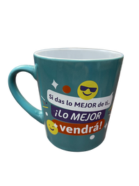 Taza Toda Ocasión con Emoticones “Lo Mejor Vendra”