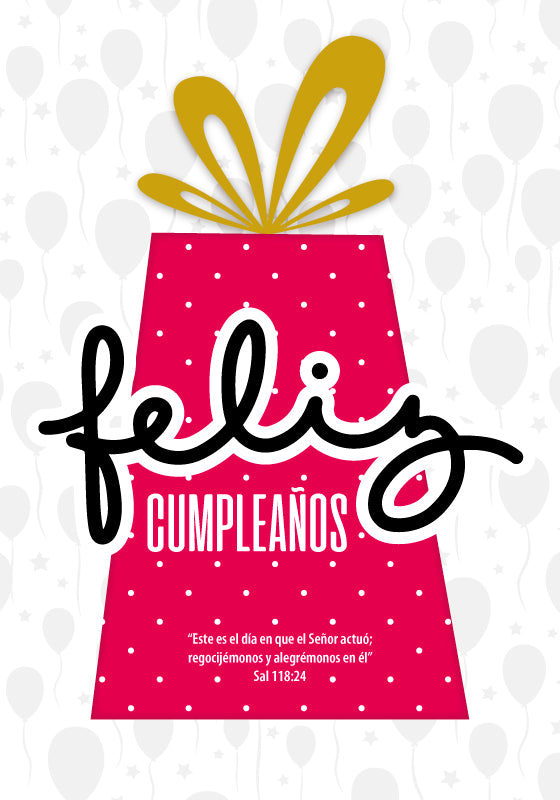 Tarjeta Feliz Cumpleaños-Salmo 118: 24 (BA-E 440)