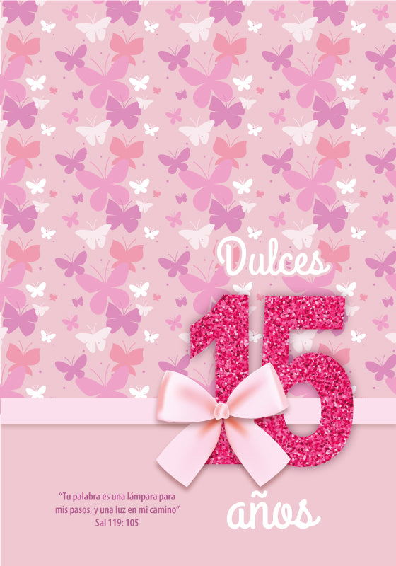 Tarjeta de saludos-Dulces 15 años