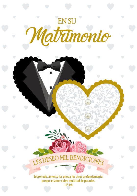 Tarjeta En su matrimonio