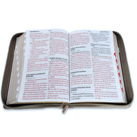 Biblia RVR60 Letra Super Gigante Negro/Cafe/Cafe Beige Con Cierre e Índice