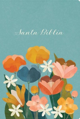 Biblia RVR60 letra grande tamaño manual edición especial, aqua, símil piel