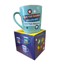 Taza Toda Ocasión con Emoticones “Que tus Sueños Brillen”