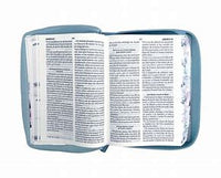 Biblia con Cierre Compacta 11 puntos RV1960 Con Canto Color Primaveral Azul Claro/Sin Indice