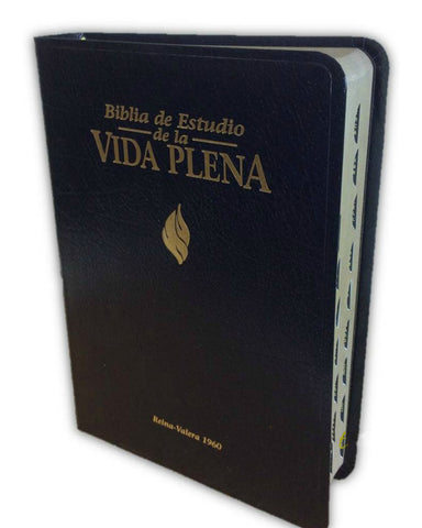 Biblia Rvr60 Vida Plena De Estudio Imitacion Piel Con Indice