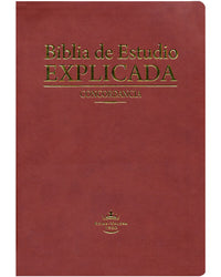 Biblia Rvr60 de Estudio Explicada con Concordancia Café