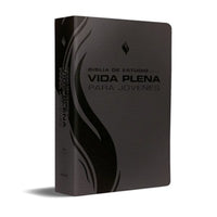 RVR 1960 Biblia de Estudio de la Vida Plena Para Jóvenes, Piel Negro Sin Indice