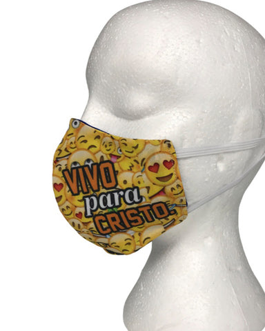 Mascarilla Infantil de Proteccion- Vivo para Cristo