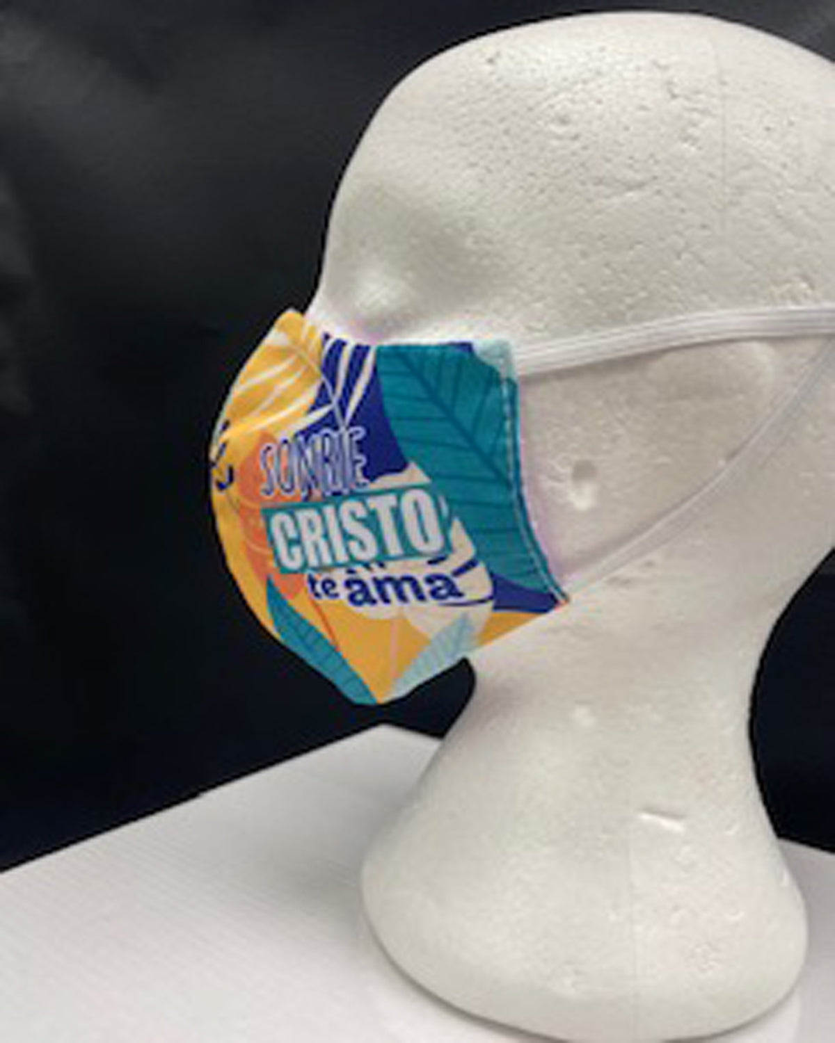 Mascarilla de protección-Sonrie Cristo te ama