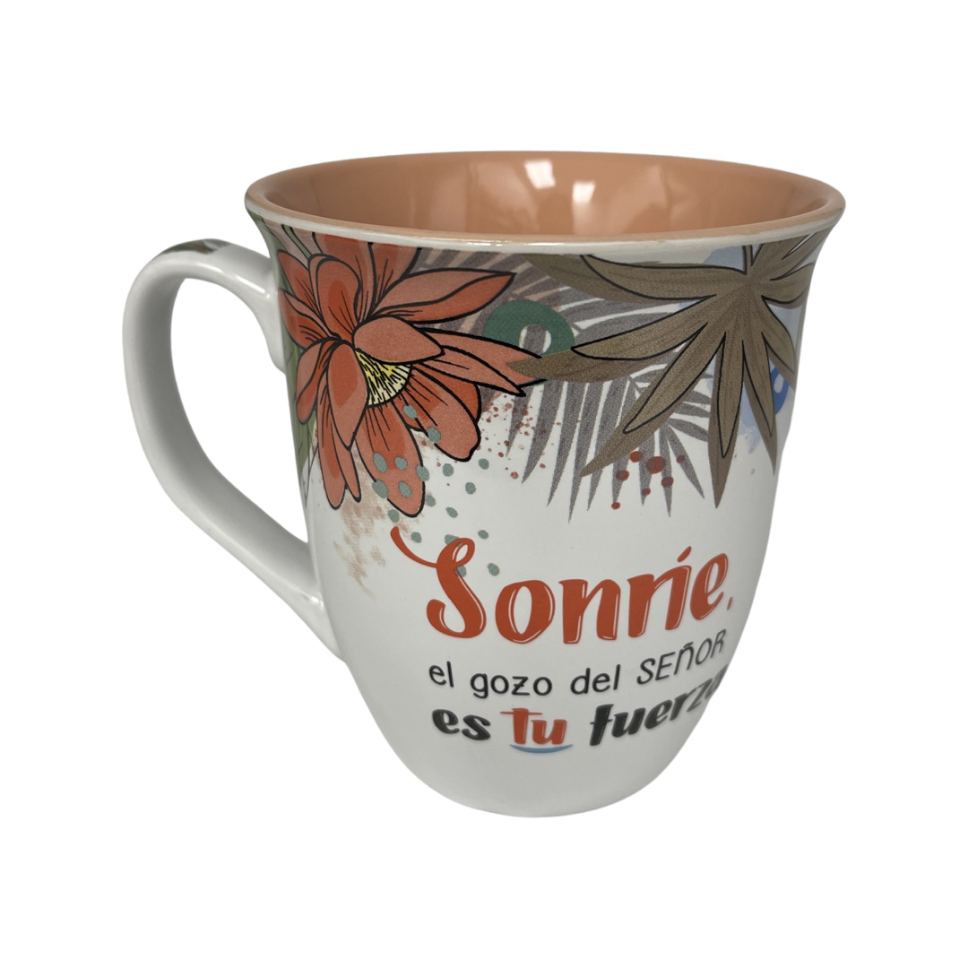 Taza Inspiración para Ella-Sonríe  Nehemías 8: 10b