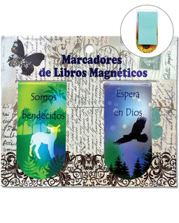 Separador Magnetico "Bendecidos-Espera En Dios" (2 Por Paquete)