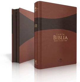 Biblia RVR60 Manual Letra Grande Imitación Piel Marrón/Marrón, Cierre/Índice